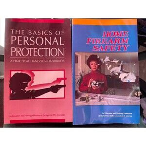 Lot Of 2 NRA Handbooks Basics of Personal Protect/Home Firearm Safety 1988/91